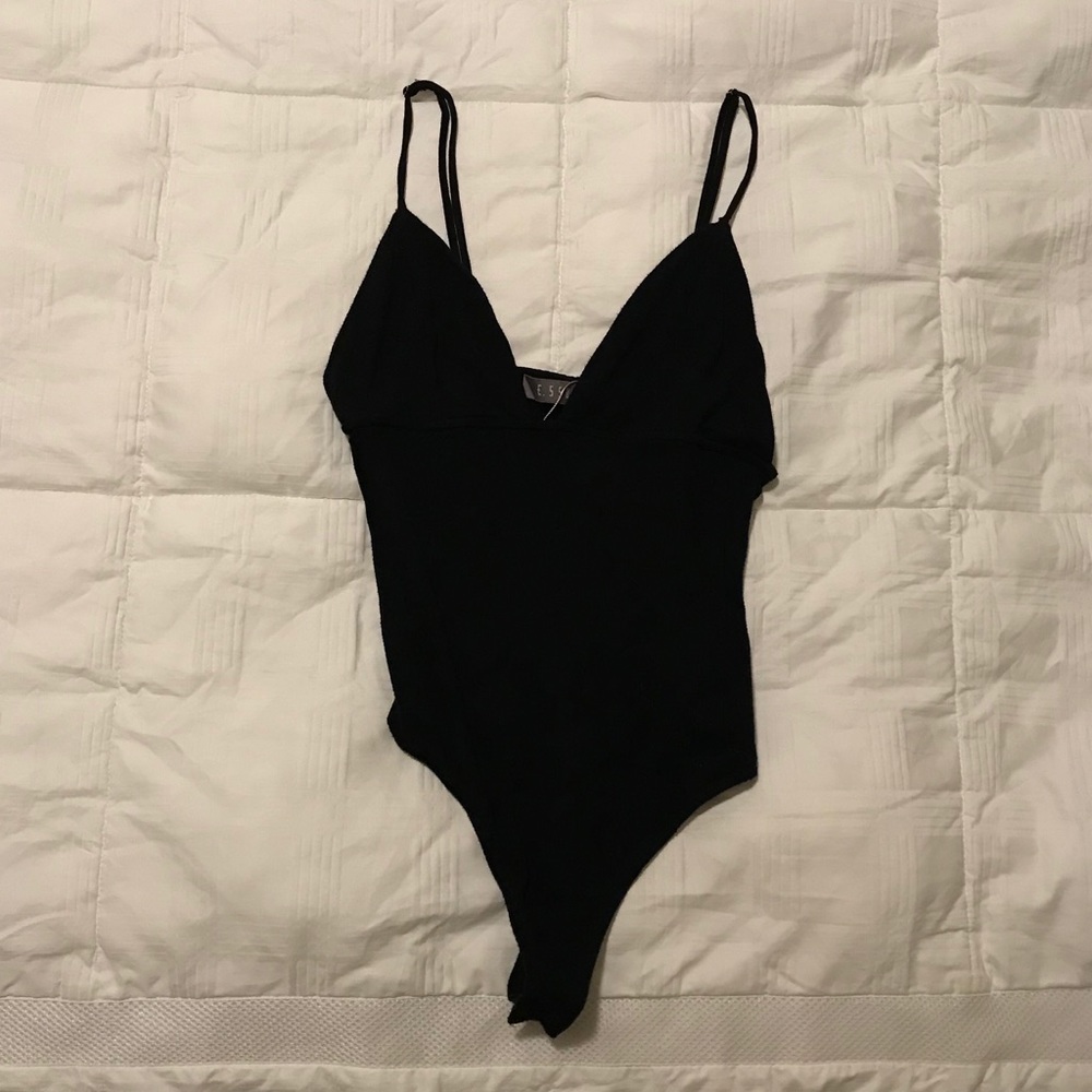 Black tank bodysuit
